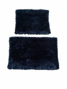New Navy Bath Rug Set